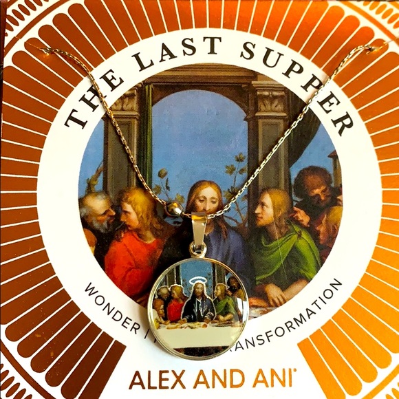 Alex and Ani The Last Supper Expandable Necklace - Picture 1 of 4
